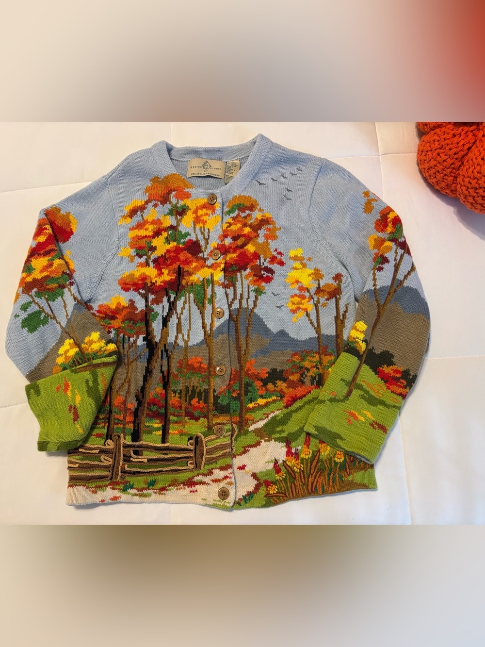 Design Options by Philip and Jane Gordon Fall Cardigan Sweater Size Medium